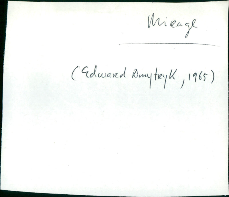 Mirage - Vintage Photograph