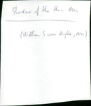 Shadow of the Thin Man - Vintage Photograph