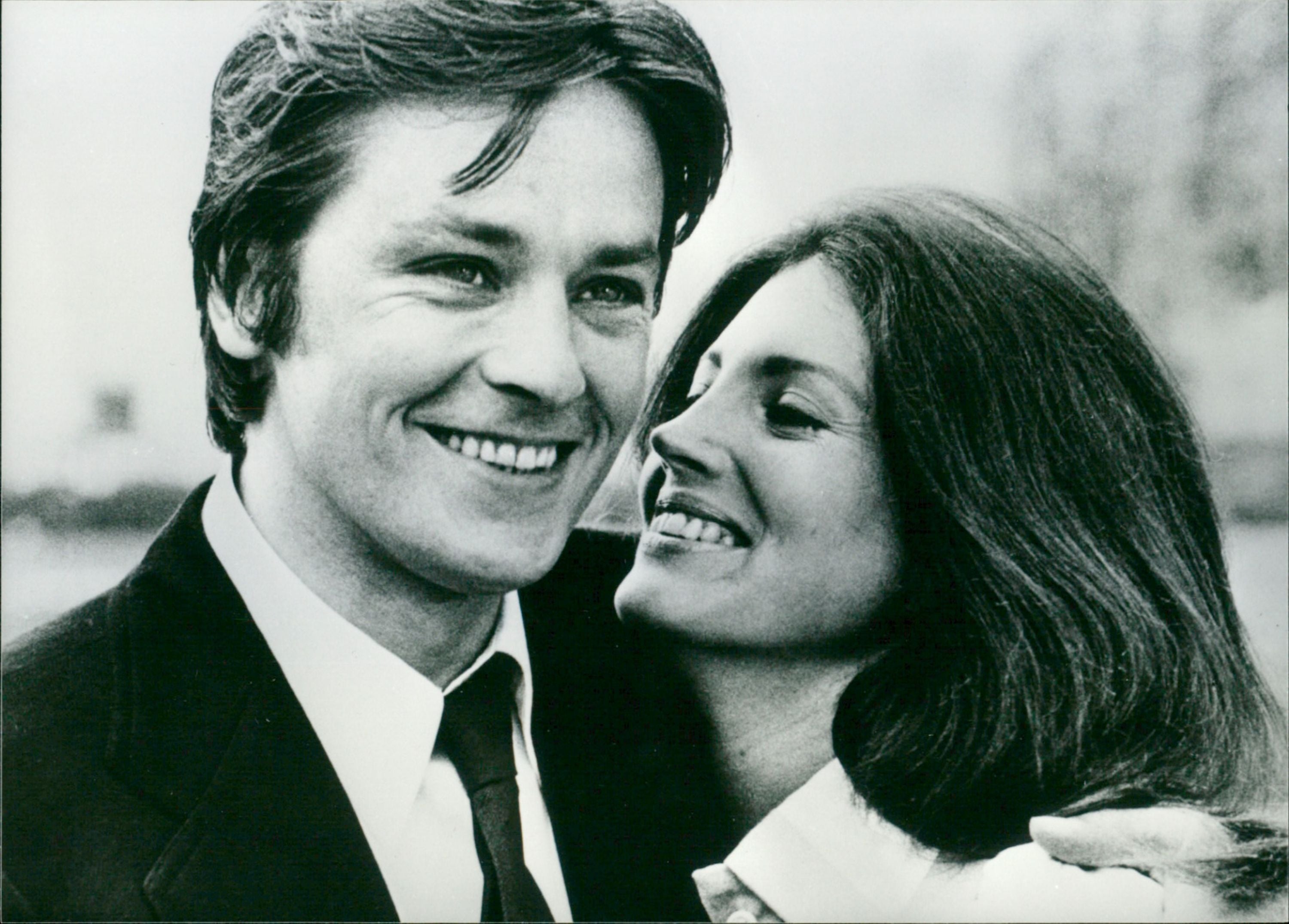 Alain Delon and Gayle Hunnicut - Scorpio - Vintage Photograph