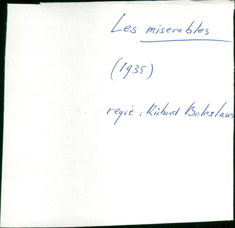 Les Misérables - Vintage Photograph