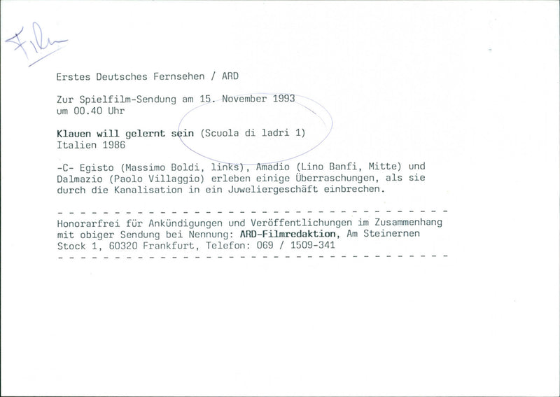 Massimo Boldi, Lino Banfi and Paolo Villaggio - Scuola di ladri - Vintage Photograph