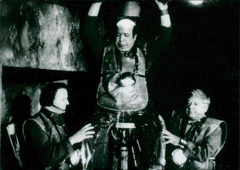 Massimo Boldi, Lino Banfi and Paolo Villaggio - Scuola di ladri - Vintage Photograph