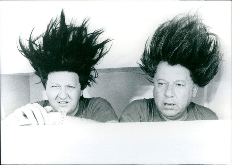 Massimo Boldi and Paolo Villaggio - Scuola di ladri 2 - Vintage Photograph