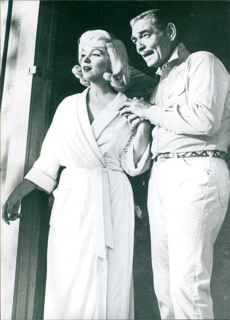Marilyn Monroe and Clark Gable - Vintage Photograph