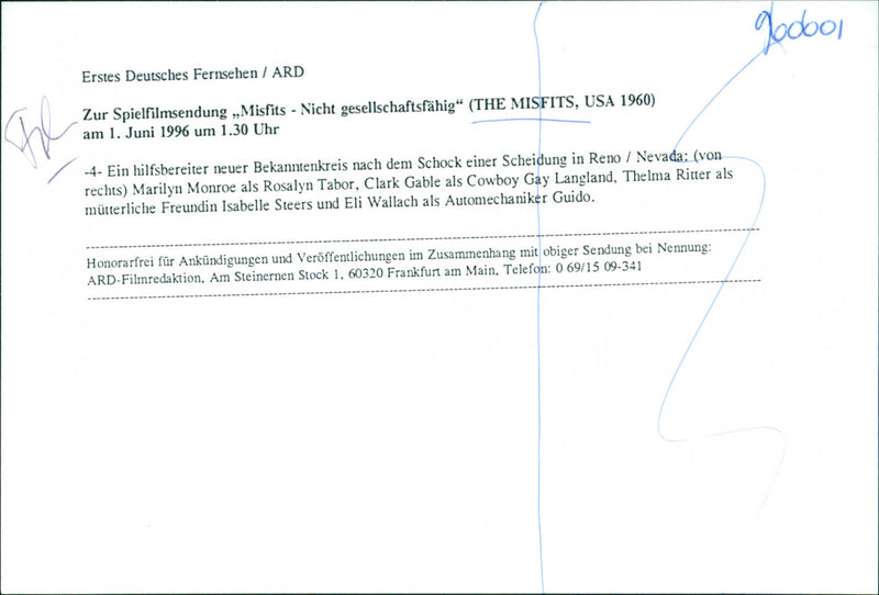 Marilyn Monroe, Clark Gable, Thelma Ritter and Eli Wallach - The Misfits - Vintage Photograph