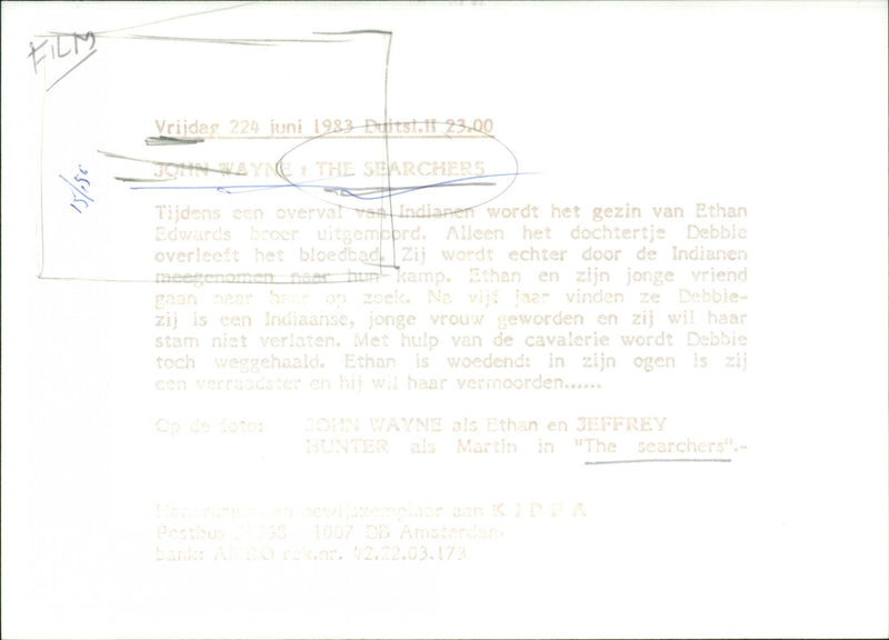 John Wayne and Jeffrey Hunter - The Searchers - Vintage Photograph