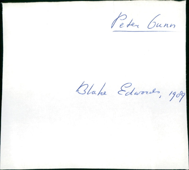 Peter Gunn - Vintage Photograph