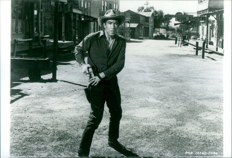 1956 MOVIE:  "Man From Del Rio." - Vintage Photograph