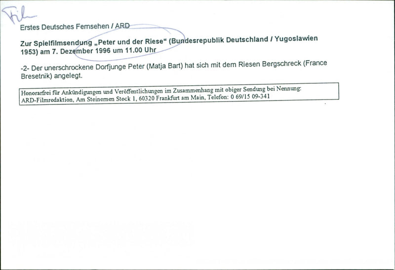 Peter und der Riese - Vintage Photograph