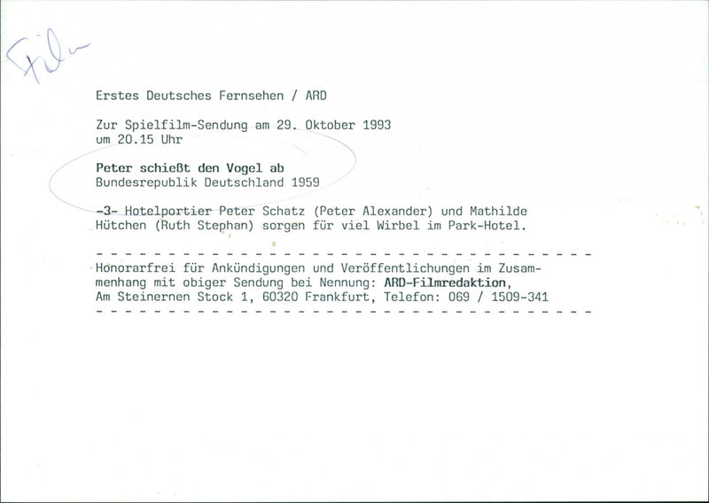 Peter schießt den Vogel ab - Vintage Photograph