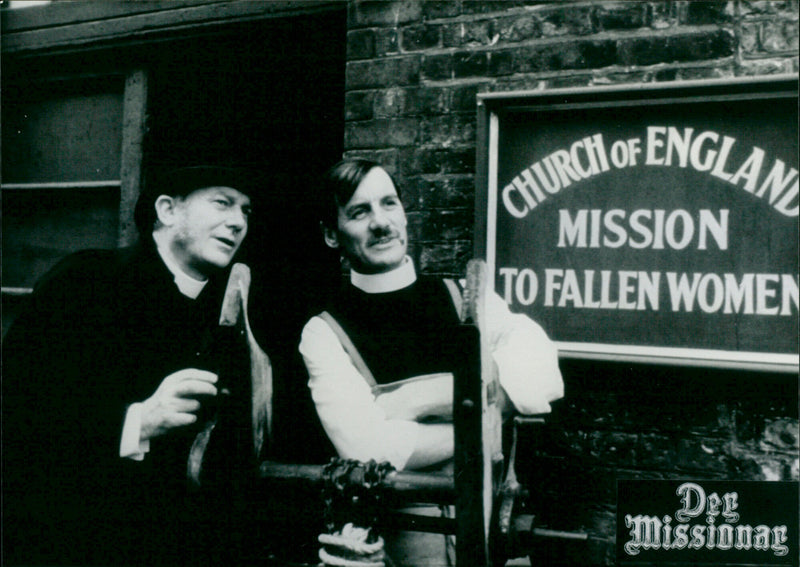 Michael Palin and Denholm Elliott - The Missionary - Vintage Photograph
