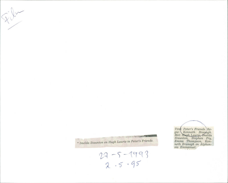 Peter's Friends - Vintage Photograph