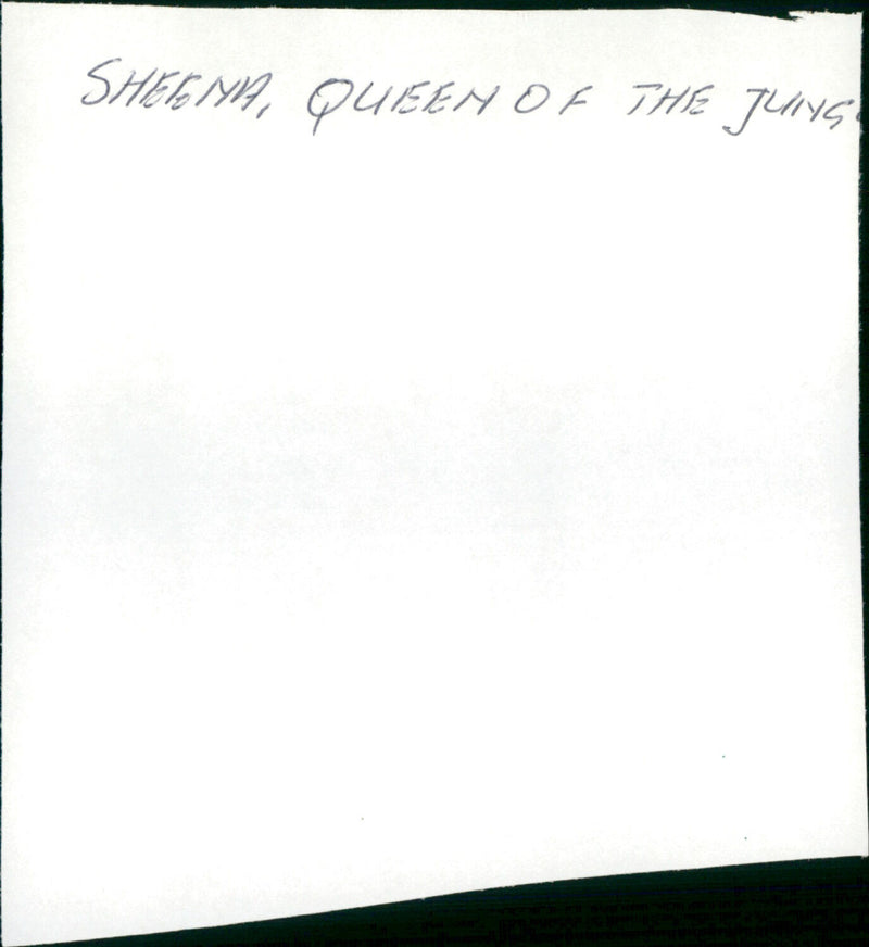 Sheena, Queen of the Jungle - Vintage Photograph