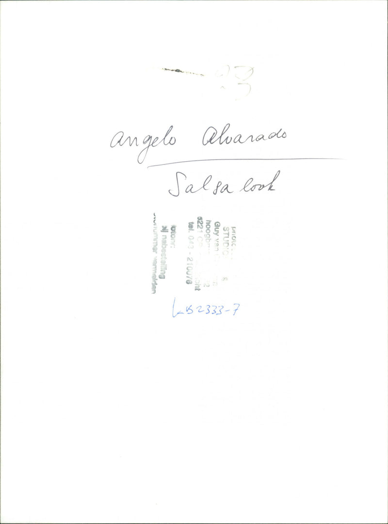 Angela Alvarado - Salsa - Vintage Photograph