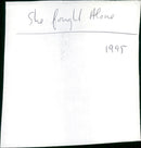 She Fought Alone - Vintage Photograph