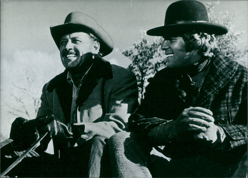 William Holden and Ryan O'Neal - Vintage Photograph