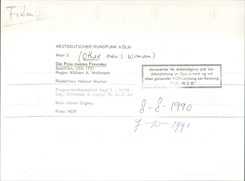 Other Men's Women - Vintage Photograph