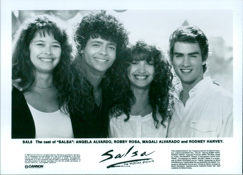 Angela Alvarado, Robby Rosa, Magali Alvarado and Rodney Harvey - Salsa - Vintage Photograph