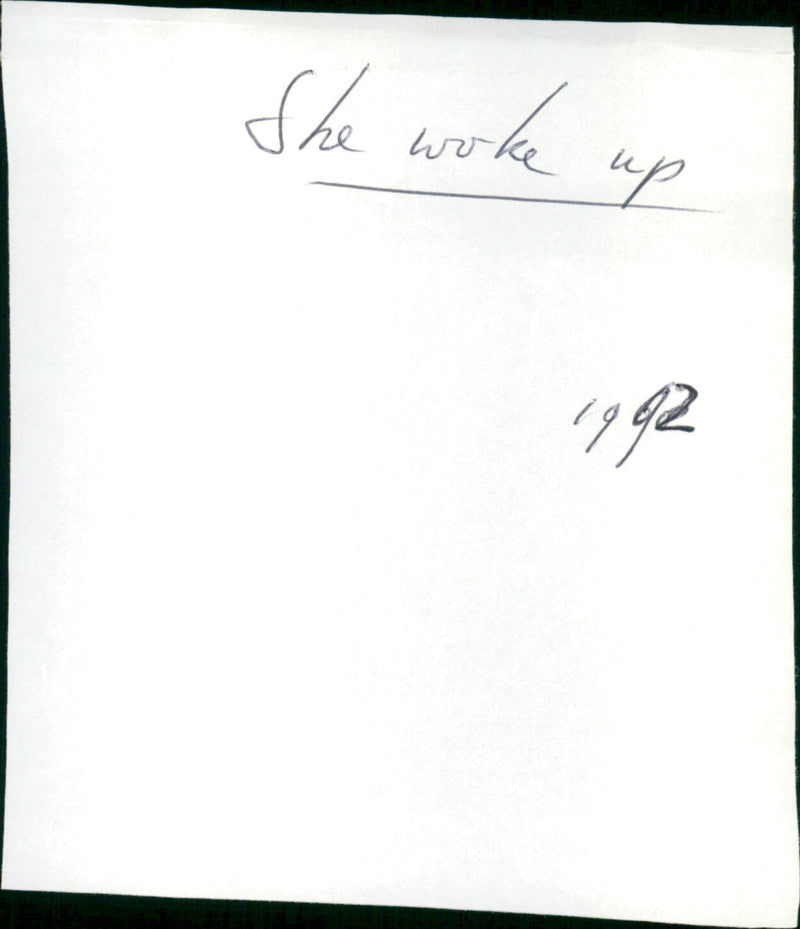 She Woke Up - Vintage Photograph