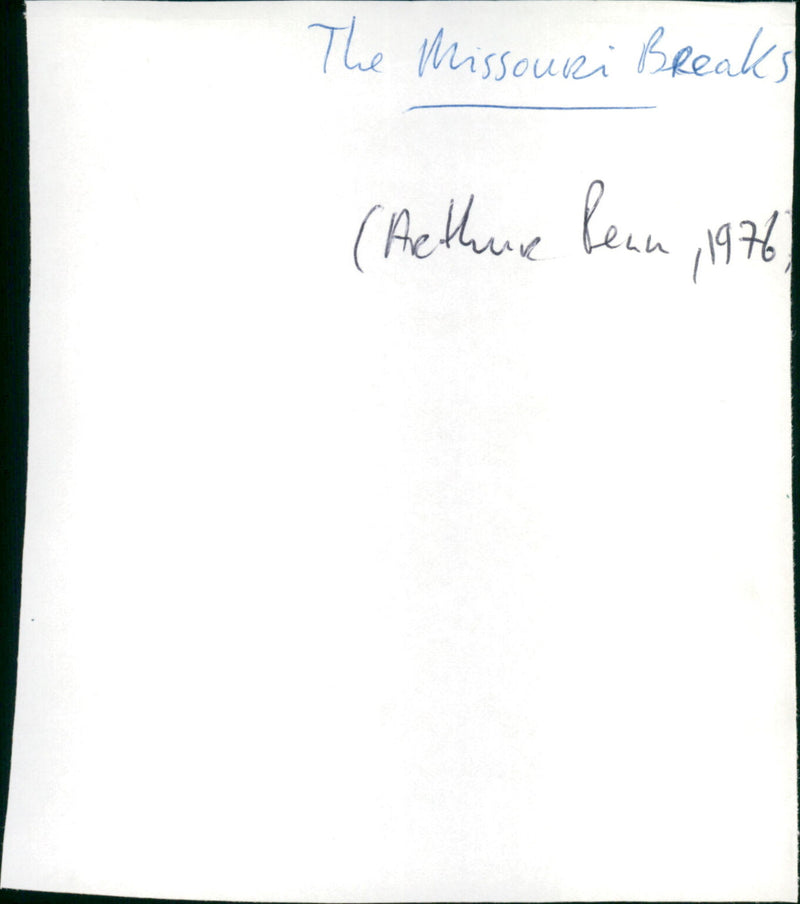 The Missouri Breaks - Vintage Photograph