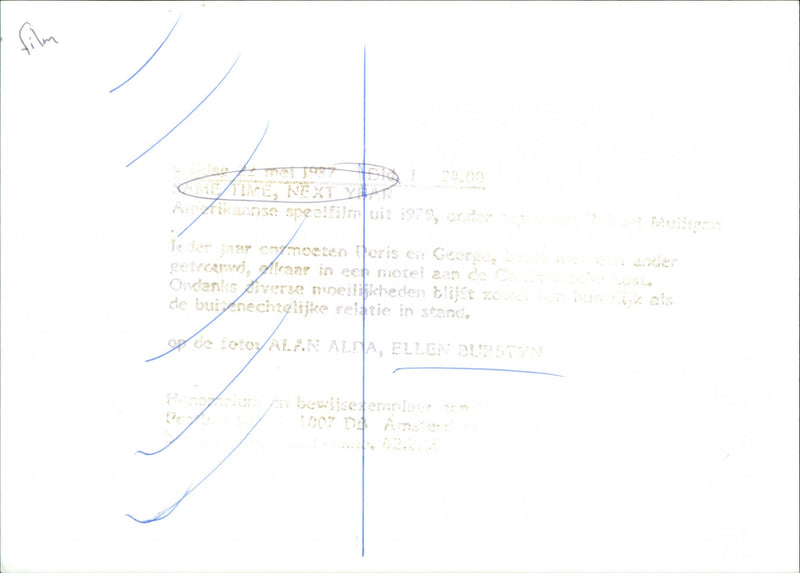 Alan Alda and Ellen Burstyn - Same Time, Next Year - Vintage Photograph