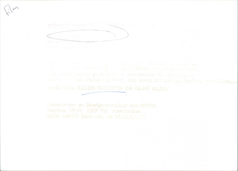 Ellen Burstyn and Alan Alda - Same Time, Next Year - Vintage Photograph