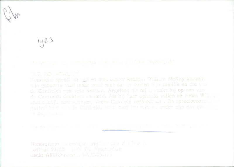 Our Hospitality - Vintage Photograph