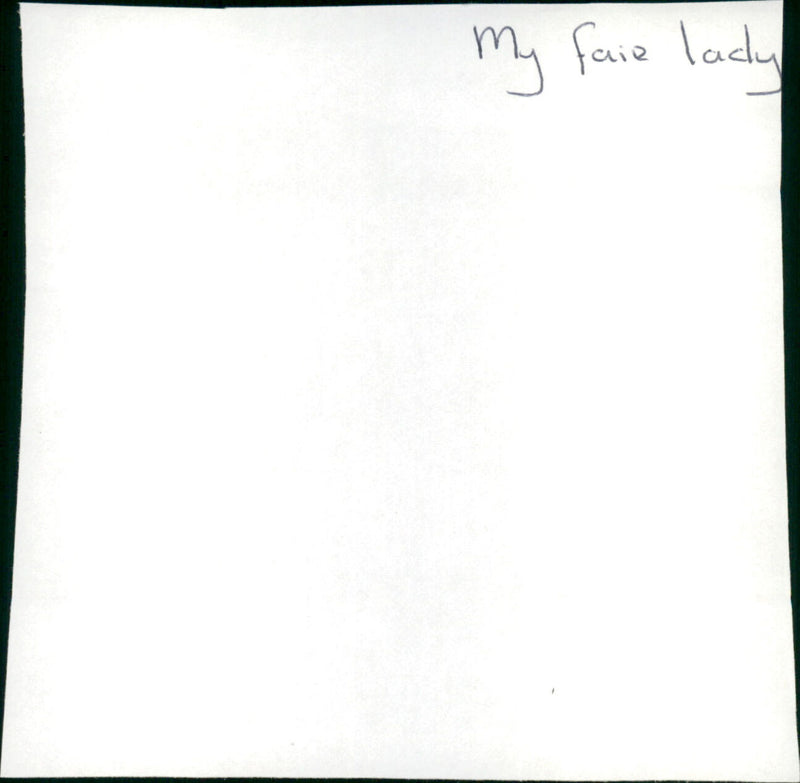 My Fair Lady - Vintage Photograph