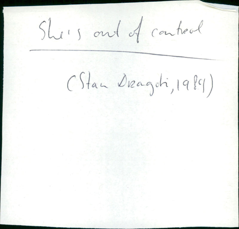 She's Out Of Control - Vintage Photograph