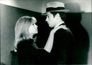 Nathalie Delon and Alain Delon - Le Samourai - Vintage Photograph