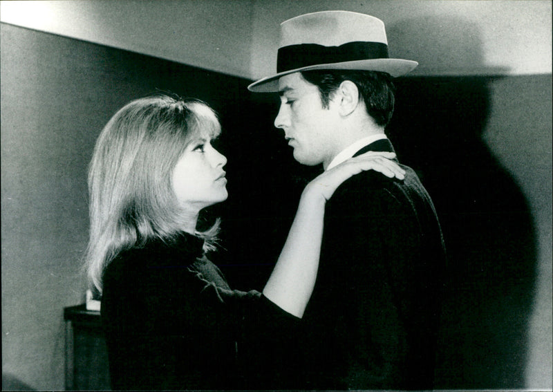 Nathalie Delon and Alain Delon - Le Samourai - Vintage Photograph
