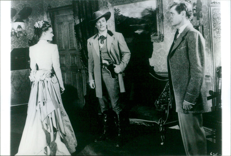 Errol Flynn, Paul Kelly and Alex Smith - San Antonio - Vintage Photograph