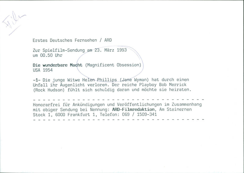 Jane Wyman and Rock Hudson - Magnificent Obsession - Vintage Photograph