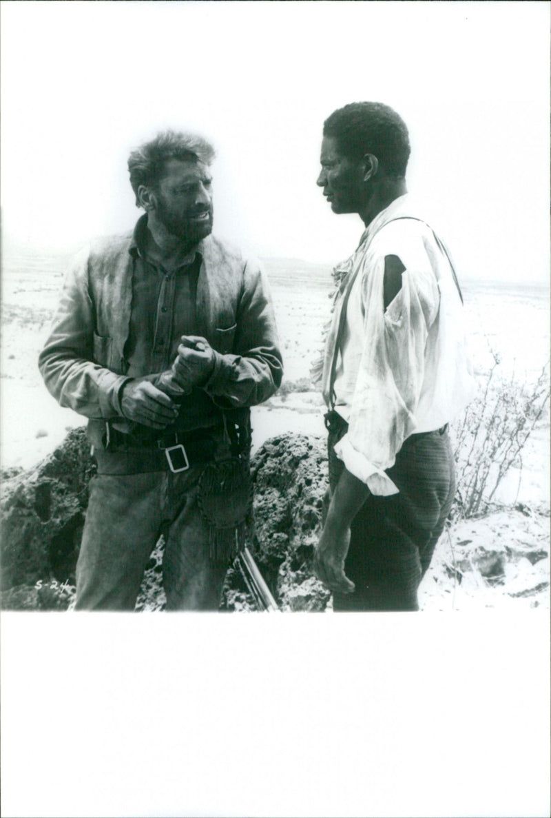 Burt Lancaster and Ossie Davis - The Scalphunters - Vintage Photograph