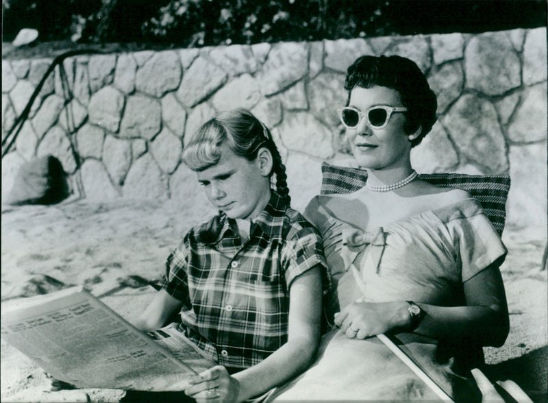 Judy Nugent and Jane Wyman - Magnificent Obsession - Vintage Photograph