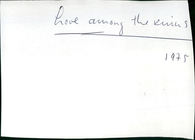 Love Among the Ruins - Vintage Photograph