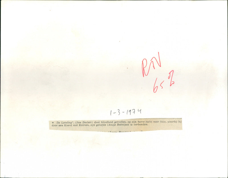 De loteling - Vintage Photograph