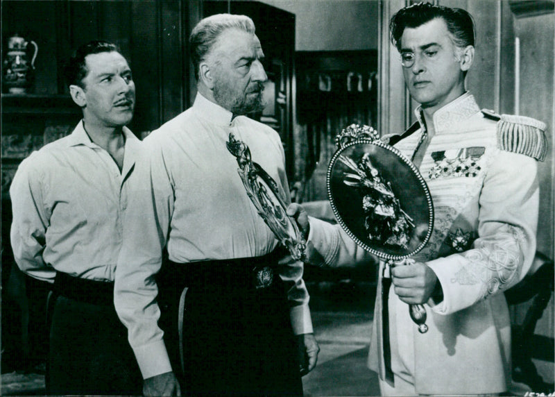 Stewart Granger stars as Rudolf Rassendyll and Rudolf V in the film adaptation of "The Prisoner of Zenda". - Vintage Photograph