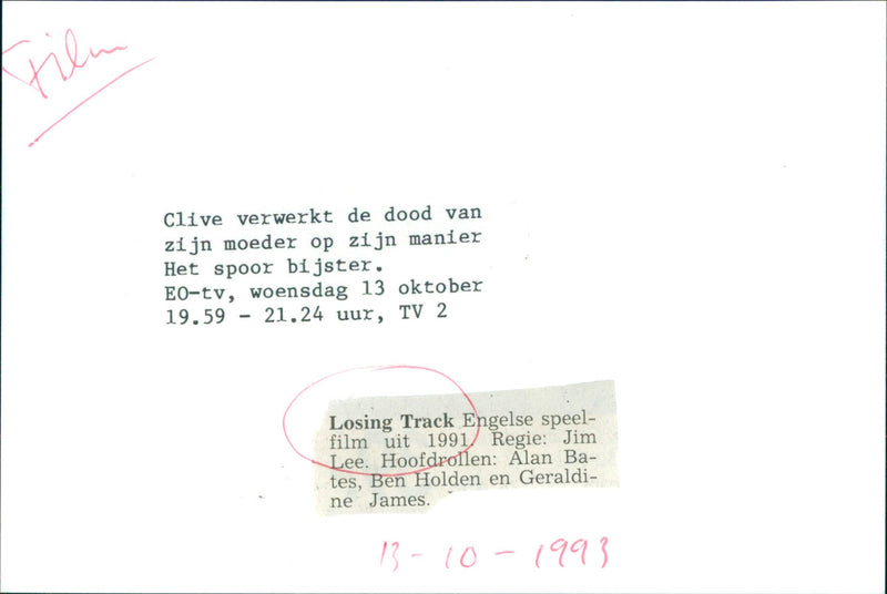 Losing Track - Vintage Photograph