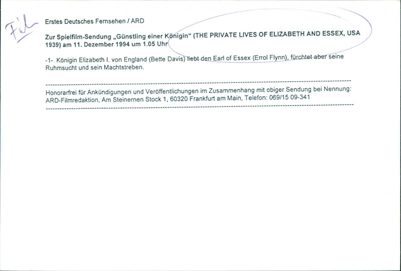 The Private Lives of Elizabeth and Essex - Vintage Photograph