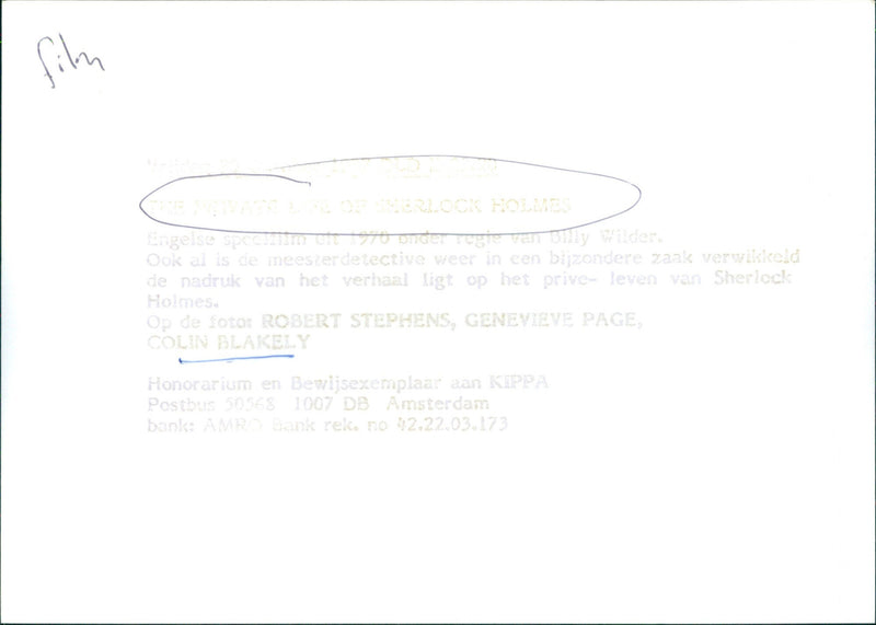 The Private Life of Sherlock Holmes - Vintage Photograph