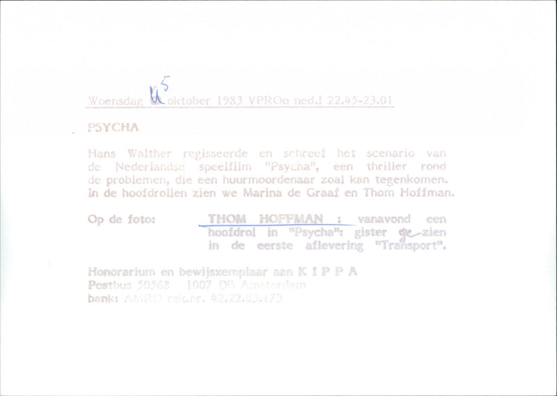 Psycho - Vintage Photograph