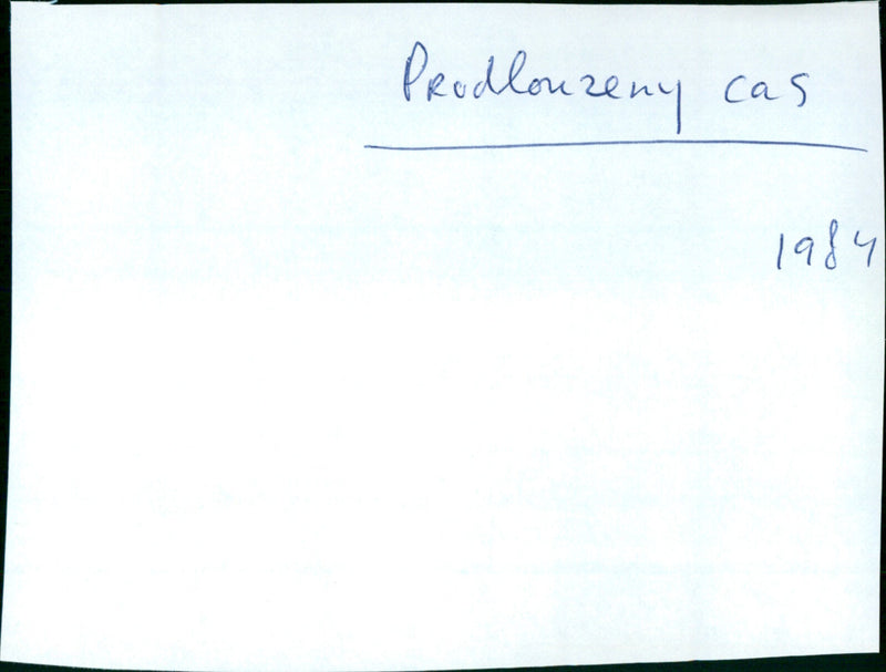 Prodlouzený cas - Vintage Photograph