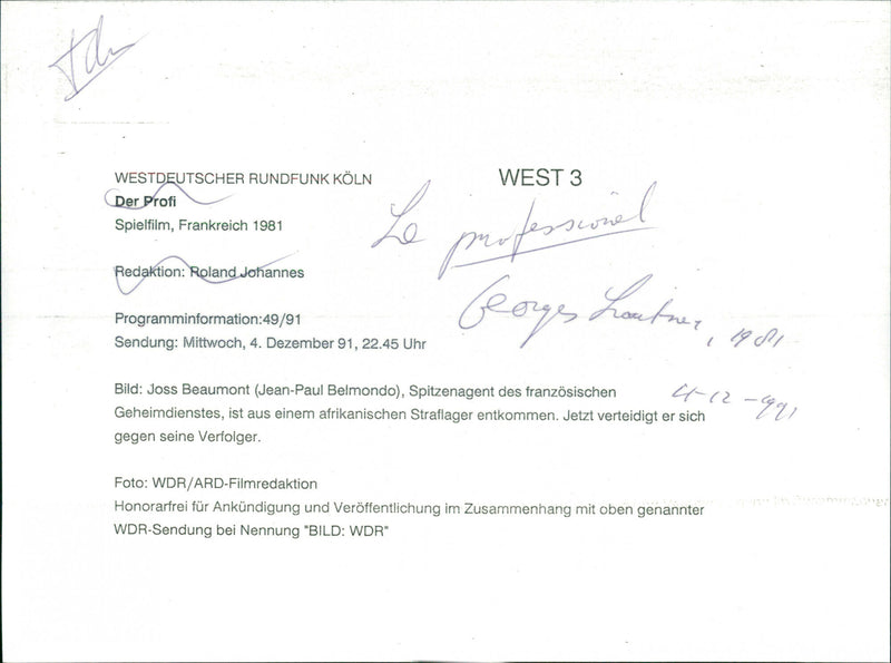 Le Professionnel - Vintage Photograph