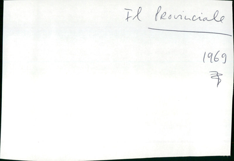 Il provinciale - Vintage Photograph