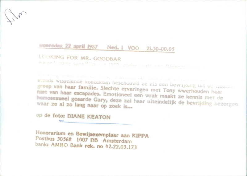 Diane Keaton - Vintage Photograph