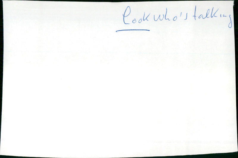 Look Who's Talking - Vintage Photograph