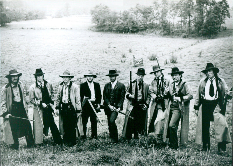 The Carradine brothers, the Quest brothers, the Quaid brothers and the Keach brothers - Vintage Photograph