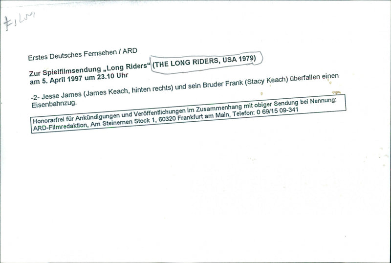 James Keach and Stacy Keach - The Long Riders - Vintage Photograph