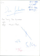 Don Johnson - The Long Hot Summer - Vintage Photograph